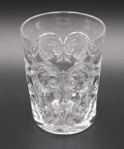 EAPG McKee ROCK CRYSTAL BICCHIERE WHISKY VETRO TRASPARENTE 4" RARO FONDO STELLA INCISO - Foto 1 di 4