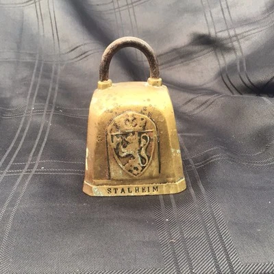 Proper Quality  Made Antique Stalheim Norge 1914 Brass Cow Bell - Image 1 of 4