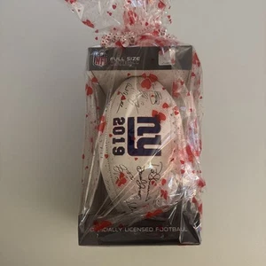 New York Giants 2019 Equipo Firmado Fútbol Oficial NFL Licencia Tamaño Completo - Imagen 1 de 4