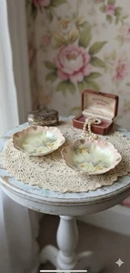Antique RS Germany Bowls Yellow Roses Hand Painted Porcelain Scalloped Gold 2 - Picture 1 of 7