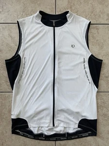 Pearl Izumi Elite Mens Sleeveless Cycling Jersey White 2XL Road Racing Trail Top - Picture 1 of 24