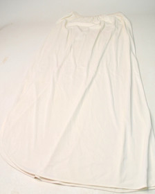 Sz M L Half Slip Henson Kickernick White Nylon Plain Long 37" 1960s