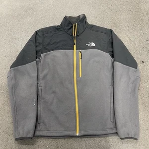 NORTH FACE Gray Soft Shell Fleece Sweater Size Medium - Picture 1 of 6