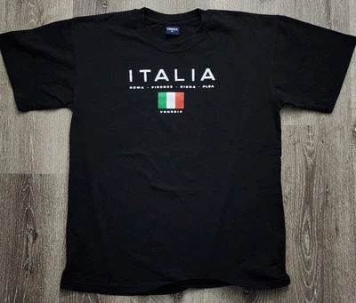 Camiseta Venezia Italia Negra Manga Corta Gráfica - XL Foto 1 de 4