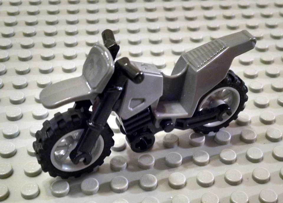 LEGO Gris Azulado Oscuro Minifigura Motocicleta Foto 1 de 1