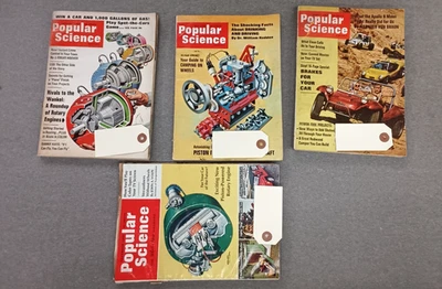 4 Vtg  Popular Science Magazines  67/69 fun car dune buggy motors rotary wheels Foto 1 de 3