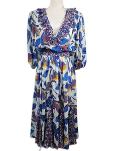 Vintage Assorti for Susan Freis Kleid Damen klein bunt geblümt 80er/90er Maxi - Bild 1 von 9