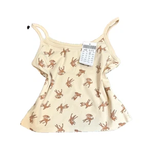 Brandy Melville Cami Top Deer Bambi Coquette Paris One Size - Picture 1 of 1