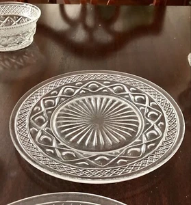 One Vintage Imperial Cape Cod 8" Clear Luncheon / Salad Plate Clear & Bright - Picture 1 of 6