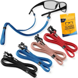 Eyeglasses String Holder Straps Cord 4 Pcs Nylon Premium Eyeglass Chains 28 inch - Picture 1 of 5