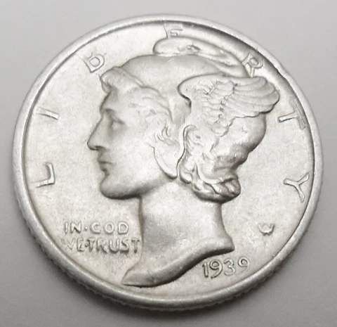 1939 S Mercury Dime   *90% SILVER*   *AG OR BETTER*  *FREE SHIPPING* Cover