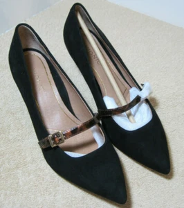 Vivonic Ladies Black Small Heel Dress Shoes US Size 6 - Picture 1 of 8