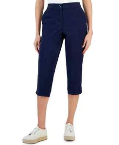 Karen Scott Women's Size 14 Comfort Waist Capri Pants in Intrepid Blue NwT - Picture 1 of 3