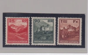 Liechtenstein 1933: Vues Différentes (N°111/13 ) S. Cpl. L.637 (315/s44) - Picture 1 of 2