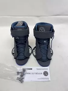 HYPERLITE 23392605 SESSIONS MEN'S WAKEBOARD BINDINGS SIZE 7-10.5 BLACK / BLUE - Picture 1 of 9