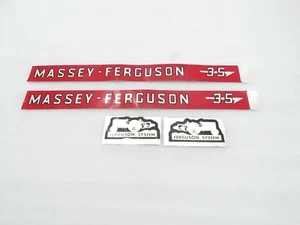 Tractor Bonnet Decal Sticker Set se adapta a Massey Ferguson MF35 35 FE35 - Imagen 1 de 3