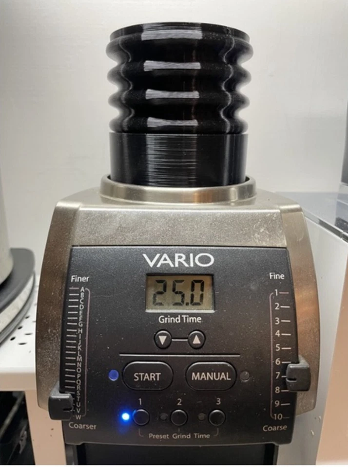 3D print PLA single dose hopper and TPU bellow for BARATZA Vario Virtuoso+ Encor - Image 1 of 4