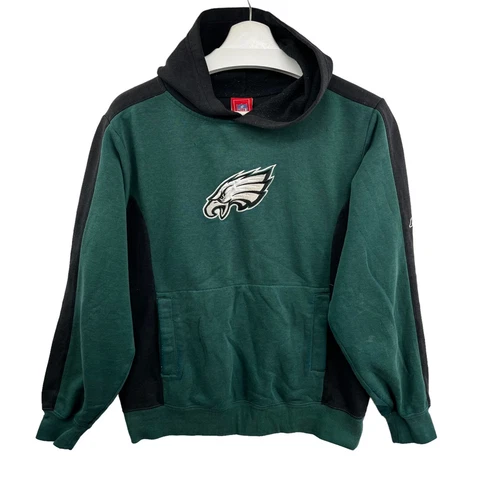 Philadelphia Eagles Hoodie Youth Large Pullover Spellout Logo Reebok Vintage y2k Cover