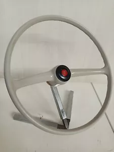 volante originale Fiat 500 F con tappo clacson accessorio - Foto 1 di 15
