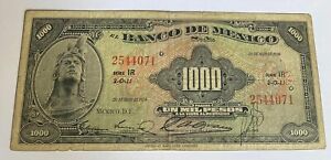 Mexico P-52j Banco de Mexico 1000 Pesos  20.5.1959  F+