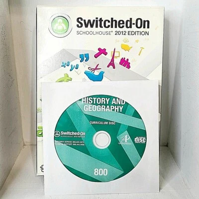 CD de geografía de historia de 8 grados Switched-On Schoolhouse 2012 plan de estudios de educación en el hogar Foto 1 de 4