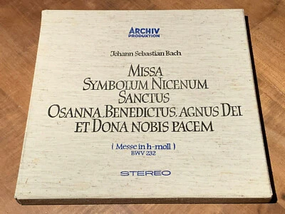 Bach Mass in B minor KARL RICHTER ORIG ARCHIV 3LP LINEN BOX SAPM 198190/92 NM - Image 1 of 4