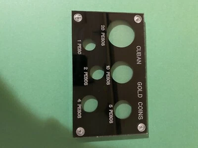 CONJUNTO DE MOEDAS L@@K LA HABANA SUPORTE DE OURO JOSÉ MARTI 1915-16 Acrílico - Imagem 1 de 4