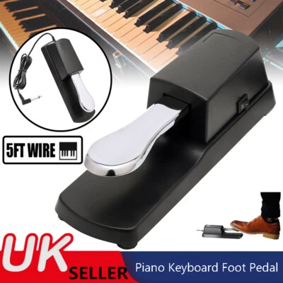 Sustain Foot Pedal Keyboard Damper Alesis Footswitch Casio Yamaha Universal PRO