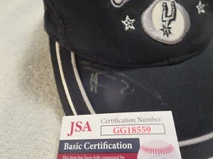 TIM DUNCAN SIGNED SPURS 2003 CHAMPIONSHIP HAT, JSA COA, THE ONLY ONE ON EBAY - Picture 1 of 7