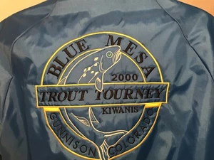 Vtg Competition Fishing 2000 Tournament Gunnison Colorado Jacket Men’s L - Picture 1 of 7