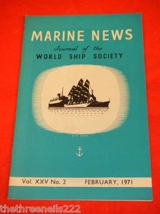 MARINE NEWS - FEB 1971 VOL XXV # 2 - Picture 1 of 1