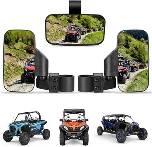 KEMIMOTO UTV Side side mirror 7.28"x3.74", center 8"x4.5", Black - Picture 1 of 6