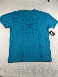 Camiseta Hooey Para Hombre Manga Corta Vaquero Verde Azulado Gráfico Gris 2XL - Imagen 1 de 6