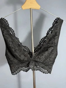 Body by Victoria Women's Bralette Size Medium Black Lace NEW Bra Wireless NWT - Picture 1 of 8