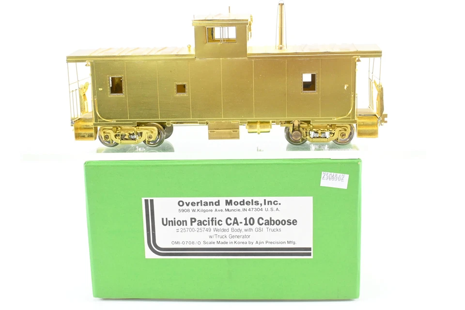 O Brass OMI Overland Models UP Union Pacific CA-10 Caboose Welded Body GSI Truck - Image 1 of 4