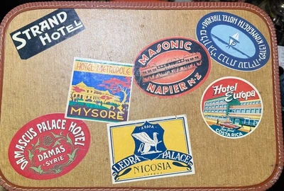 Vintage CARILITE carry onOver nighter tweed Suitcase Luggage 18"x12"x6" - Image 1 of 4