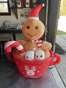 Decoración inflable de pan de jengibre para hombre - Imagen 1 de 1