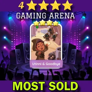 1 X Utinni & Goodbye 4 ⭐ ⭐ ⭐ ⭐ (Sticker-Mono_poly_Go) - Picture 1 of 1