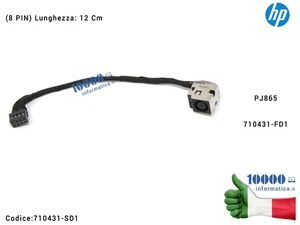Connettore DC Power Jack PJ865 HP ProBook 450 G0 440 G1 440 G2 450 G1 450 G2 455 - Picture 1 of 1