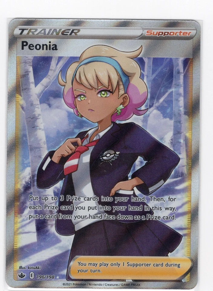Peonia (Full Art) Ultra Rare SWSH06: Chilling Reign 196/198 NM - Image 1 of 2