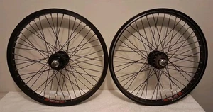 "Juego de ruedas DK Macho Bujes Sun Black 20"" BMX Mid School Vintage Chanclas 48 radios" - Imagen 1 de 19