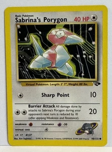 Sabrina's Porygon 98/132 Gym Challenge Regular - Picture 1 of 2