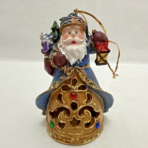 Babbo Natale vintage gioiello con lanterna ornamento natalizio 4,5" stile Jim Shore - Foto 1 di 6