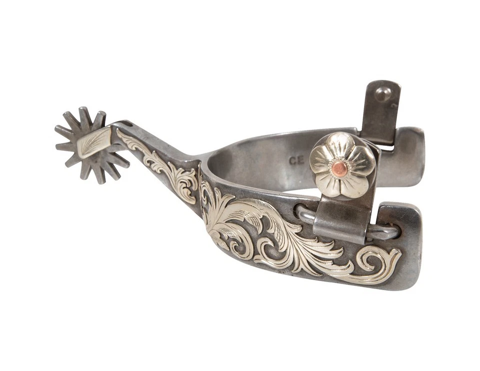 Clásico Equine Spurs Performance Scroll Hierro Gris SPURPH2411412 Foto 1 de 1