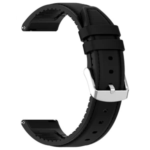 20 MM & 22 MM Replacement Faux Leather + Silicone lining Smart Watch Strap Band - Picture 1 of 52