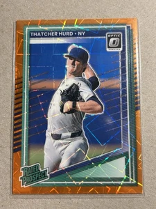 2025 Donruss #133 Thatcher Hurd Optic Orange Velocity New York Yankees - Picture 1 of 2