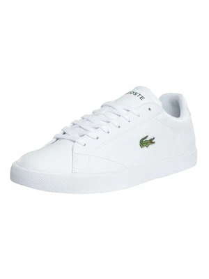 Lacoste de los hombres Zapatillas deportivas de piel Lerond Set 125 2 CMA, Blanc - Imagen 1 de 4