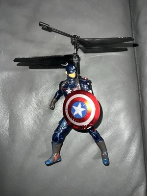 Captain America  2 Channel Flying Figure RC Helicopter Marvel No Remote - Image 1 of 4