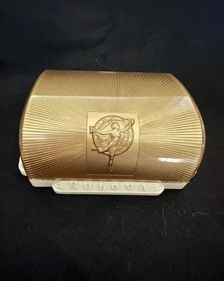 Vintage 1940s Bulova Fifth Avenue Watch Display Case Art Deco Style w/ Box - Image 1 of 4