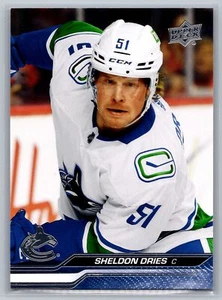 2023-24 Upper Deck #178 Sheldon Dries Vancouver Canucks - Picture 1 of 2